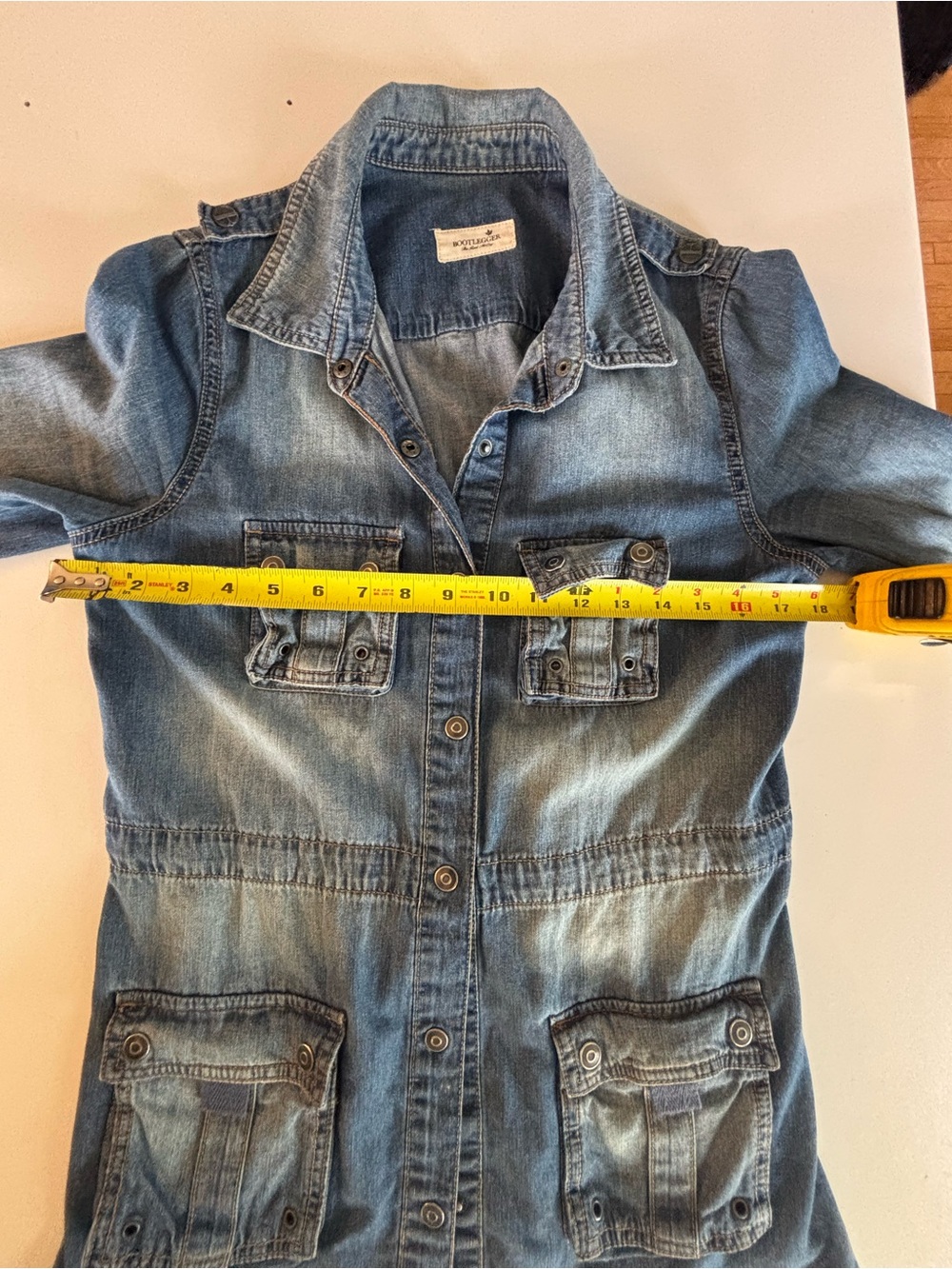 Denim Jacket with Utility Pockets - Picture 7 of 8